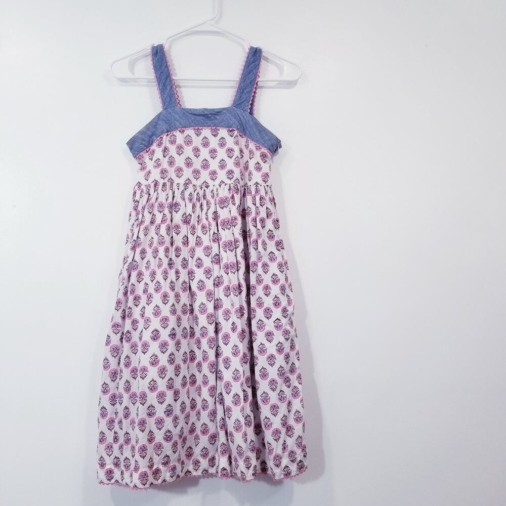 Roller Rabbit Printed Bohemian Blue Pink Kid Dress